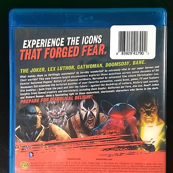 Necessary Evil: Super-Villains of DC Comics, Blu Ray - Picture 3 of 8